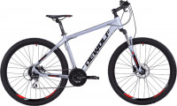 Велосипед DEWOLF TRX 20 27.5" серебристый серый/ярко-красный/черный Рама: 18" (2021)
