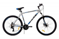 Велосипед Stels Navigator-700 MD 27.5" F010 серебристый/синий (2019)