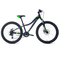 Велосипед Forward Twister 24 2.0 D черный/ярко-зеленый рама: 12" (2023)