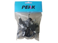 PEAK Тормоза V-brake в сборе на 1 велосипед: алюминиевые тормоза, алюминиевые ручки, тросы с рубашками, в торг.уп.