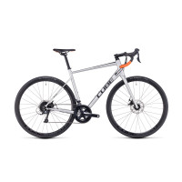 Велосипед Cube Attain Pro 28 silver 'n' orange рама: 580 мм (2024)