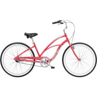 Велосипед Electra Cruiser 3i Step-Thru 26" Hibiscus Red (2024)
