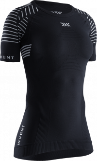 Футболка женская X-Bionic Invent LT Shirt Round Neck SH SL Opal Black / Arctic White WMN