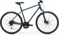 Велосипед Merida Crossway 100 28" TealBlue/SilverBlue/Lime (2021)