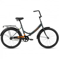 Велосипед Altair City 24" FR серый/оранжевый рама 16" (2023)
