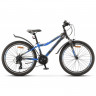 Велосипед Stels Navigator-410 V 24" 21 sp V010 черный/синий (2020) - Велосипед Stels Navigator-410 V 24" 21 sp V010 черный/синий (2020)