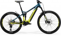 Велосипед Merida eOne-Sixty 500 29 TealBlue/Lime Рама:M(43cm) (2021)