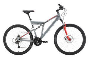 Велосипед Stark Jumper 27.1 FS D серый/красный Рама: 16&quot; (2022) 