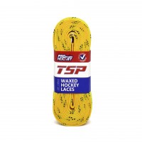 Хоккейные шнурки с пропиткой TSP Waxed Hockey Laces Yellow