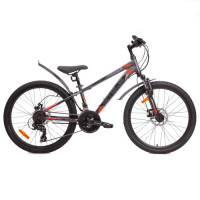 Велосипед Stels Navigator-400 MD F010 24" серый/красный рама 12" (2024)