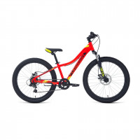Велосипед Forward Twister 24 2.0 disc FR красный/ярко-зеленый рама: 12" (2023)