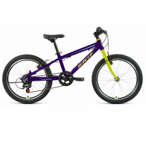 Велосипед Skif Rise 20&quot; фиолетовый/желтый рама 10.5&quot; (2022) 