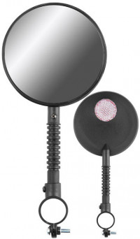 Зеркала заднего вида FCR-S99-4, со световозвращателями, пластиковые, чёрные, правое и левое LU094386