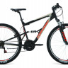 Велосипед Forward Raptor 27.5 1.0 черный/красный (2021) - Велосипед Forward Raptor 27.5 1.0 черный/красный (2021)
