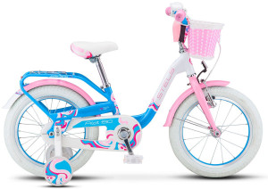 Велосипед Stels Pilot-190 16&quot; V030 blue/pink/white (2019) 