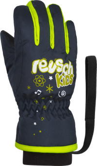 Перчатки горнолыжные Reusch Kids Dress Blue/Safety Yellow