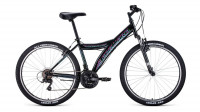 Велосипед Forward Dakota 26 2.0 черный/голубой Рама: 16.5" (2021)