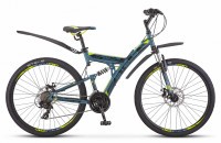 Велосипед Stels Focus MD 27.5" 21-sp V010 серый/желтый (2019)