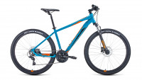 Велосипед Forward Apache 27.5 3.0 HD бирюзовый/оранжевый рама 15" (2022)