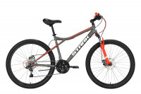 Велосипед Stark Slash 26.1 D Steel серый/красный Рама: 16" (2022)