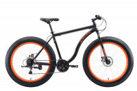 Велосипед Black One Monster 26 D чёрный/оранжевый (2020)