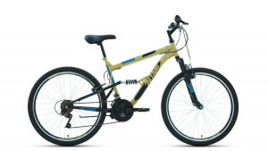 Велосипед Altair MTB FS 26 1.0 бежевый/черный рама: 16&quot; (2022) 