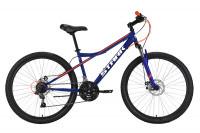 Велосипед Stark Slash 26.1 D Steel синий/белый Рама: 14.5" (2022)