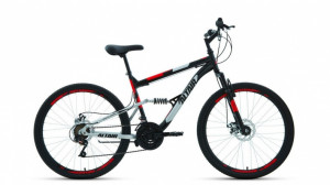 Велосипед Altair MTB FS 26 2.0 disc черный/красный рама: 18&quot; (2022) 