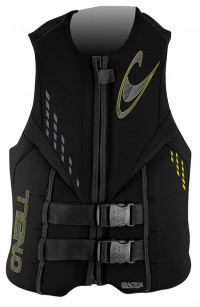 Спасательный жилет неопрен мужской O'Neill Reactor ISO 50N Vest Black/Black/Black S21