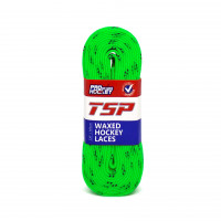 Хоккейные шнурки с пропиткой TSP Waxed Hockey Laces Lime
