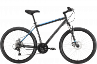 Велосипед Stark Outpost 26.1 D черный/голубой Рама: 18" (2022)