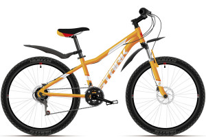 Велосипед Stark Rocket 24.1 D оранжевый/белый/красный (2021) 