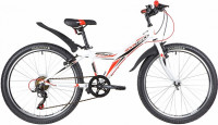 Велосипед NOVATRACK RACER 24" белый (10" рама) (2020)