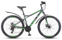 Велосипед Stels Navigator-710 MD 27.5" V020 антрацитовый/зеленый/черный рама: 16" (2022)