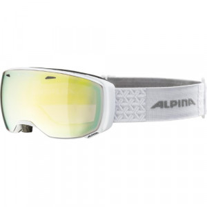 Очки горнолыжные Alpina Estetica Qv White Gloss/Qv Gold Sph. S2-3 (2024) 
