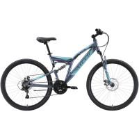 Велосипед Stark Jumper 27.1 FS D серый/мятный/зеленый Рама: 18" (2023)