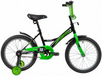Велосипед Novatrack Strike 18" черный-зелёный (2020)