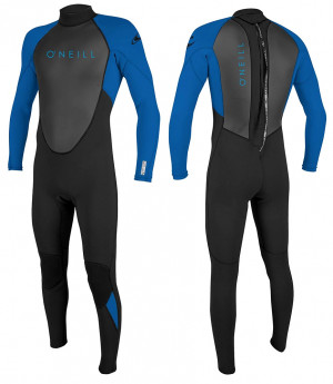 Гидрокостюм детский длинный O&#039;Neill Youth Reactor-2 3/2 Back Zip Full Black/Ocean (2021) (5044 EJ7) 