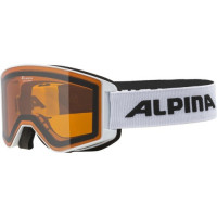 Очки горнолыжные Alpina Narkoja White Matt/Orange S2 (2024)