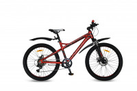 Велосипед Wind Matrix 24" красный рама: 15" (2022)