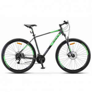 Велосипед Stels Navigator-920 MD 29&quot; V010 (24ск) антрацитовый/зеленый (2023) 