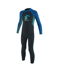 Гидрокостюм детский длинный O'Neill TODDLER REACTOR-2 2MM BACK ZIP FULL SLATE/LIGHTAQUA/OCEAN S19