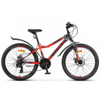 Велосипед Stels Turbo-450 MD 24" Z010 (м) черный/красный рама: 13" (2025)