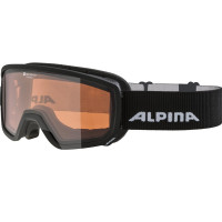 Очки горнолыжные Alpina Scarabeo S Q Black Matt (2023)