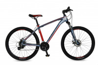 Велосипед Wind K2 27.5" серо-красный рама 19" (2022)