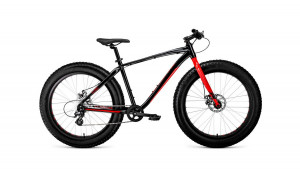 Велосипед Forward BIZON 26 черный\красный Рама: 18&quot; (2021) 