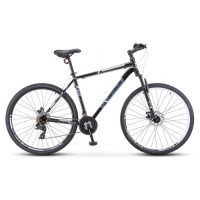 Велосипед Stels Navigator-700 D 27.5" F020 черный/белый рама: 21" (2022)