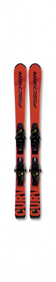 Горные лыжи Fischer The Curv JR SLR (70-120) + крепления FJ4 AC SLR (2022)