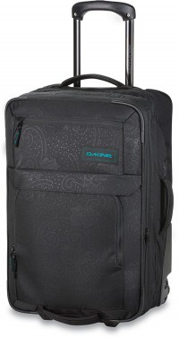 Дорожная сумка Dakine Womens Status Roller 45L Ellie II (черные тисненые цветы)