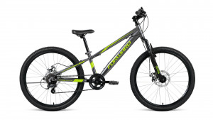 Велосипед Forward Rise 24 2.0 D серый/зеленый рама: 11&quot; (2022) 